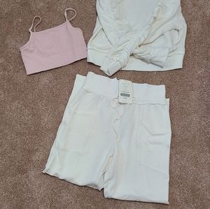 Fabletics Sweatshirt/Pants/Bralette